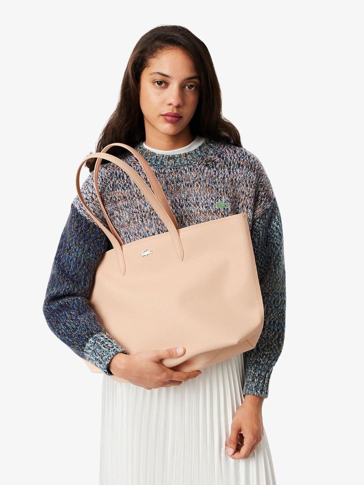 Lacoste Pink Anna Zipped Tote Bag-picture-15