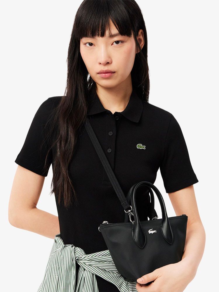 Lacoste Black Mini Athena Tote Bag-image-18