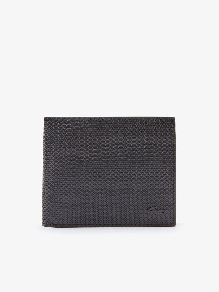 Lacoste Black Chantaco Zipped Pique Leather Billfold Wallet-picture-13