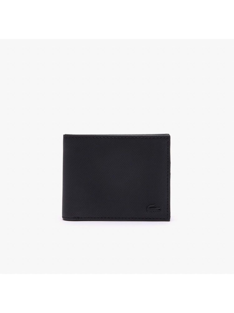Lacoste Black Men's Classic Small Folding Wallet