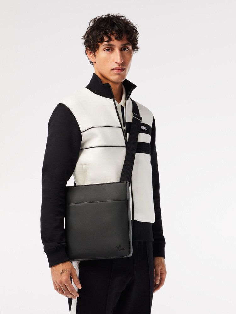 Lacoste Black Men's Classic Flat Crossbody Bag-picture-15