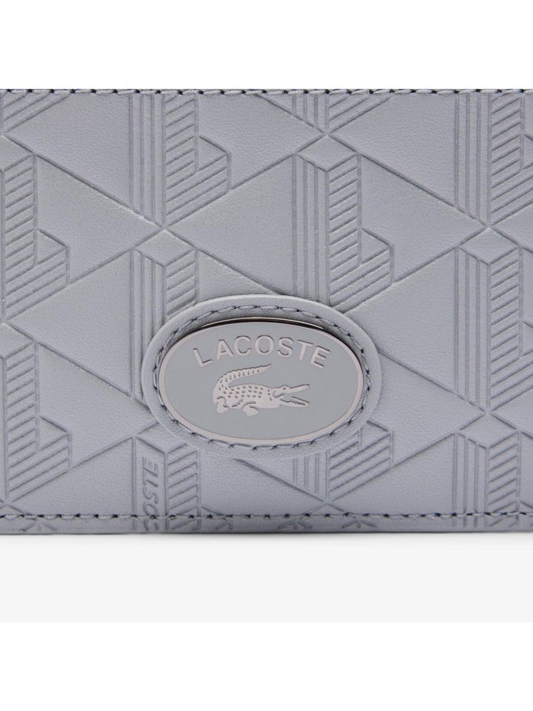 Lacoste Blue Nomogramme Zipped Leather Card Holder-picture-16