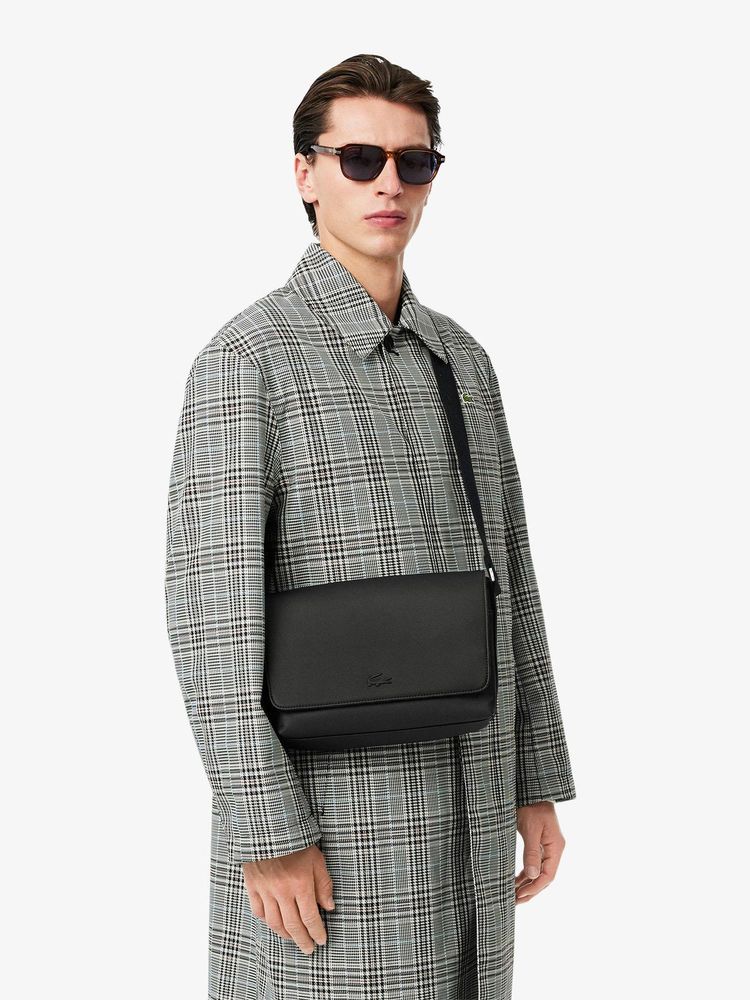 Lacoste Black Men's Classic Sling Bag-picture-10