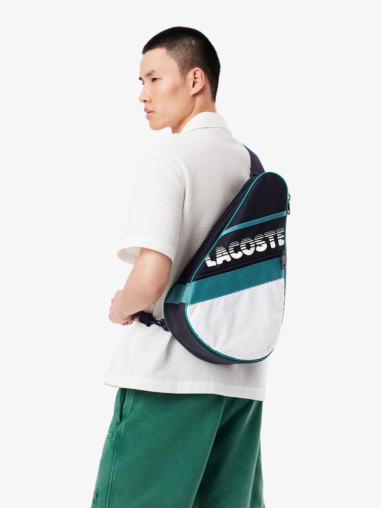 Lacoste Black Brewen Racket Bag with Strap-image-26