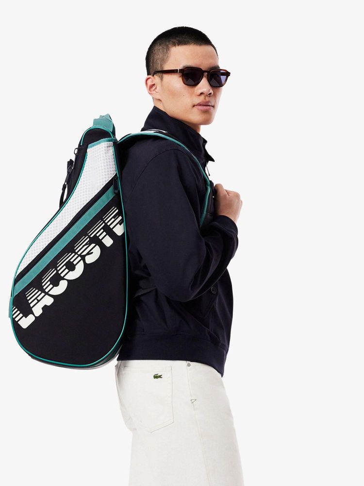 Lacoste Black Large Brewen Racket Backpack-image-32