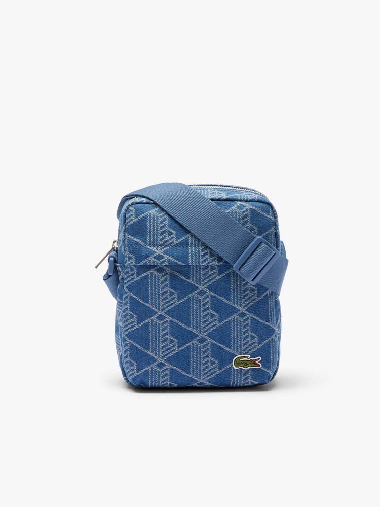 Lacoste Blue Neocroc Jacquard Motif Vertical Sling Bag-picture-18