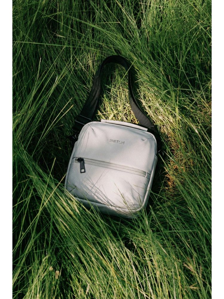 Snitch Grey The Daily Carry Vegan Leather Crossbody Bag-image-13
