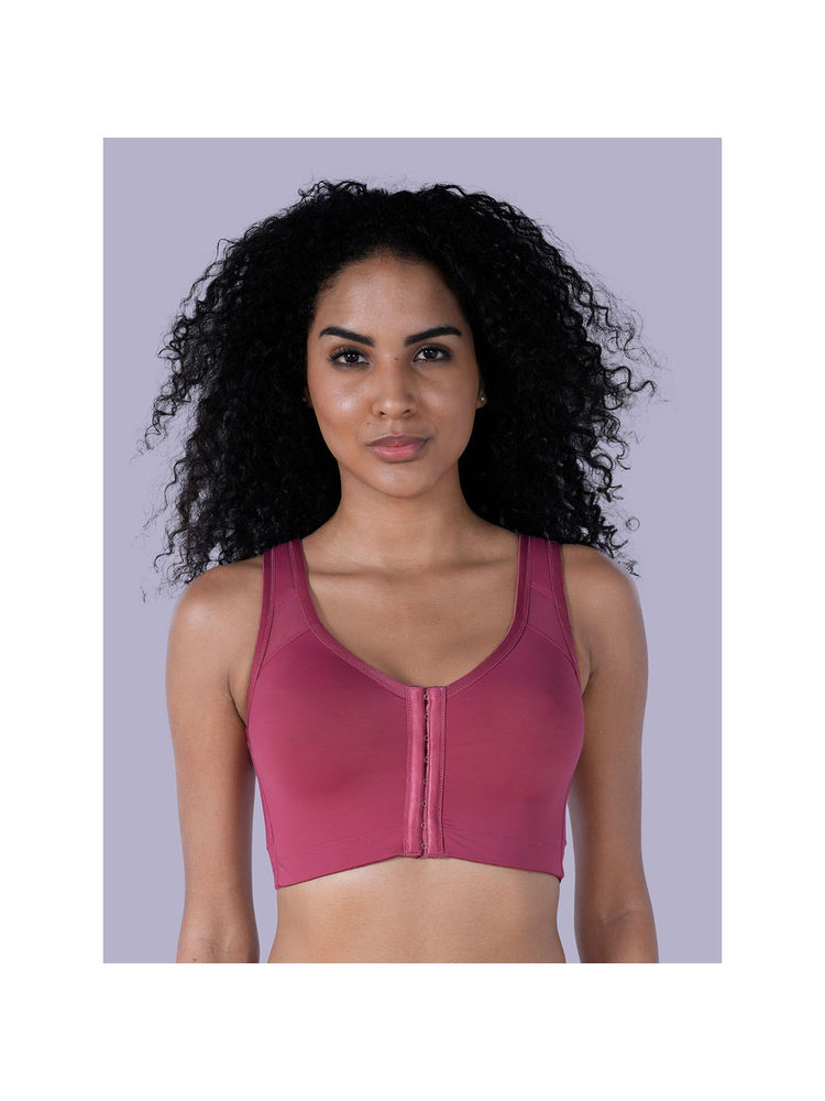 SOIE Women Front Closure Full Coverage Non Padded Non Wired Posture Correction Bra-picture-12
