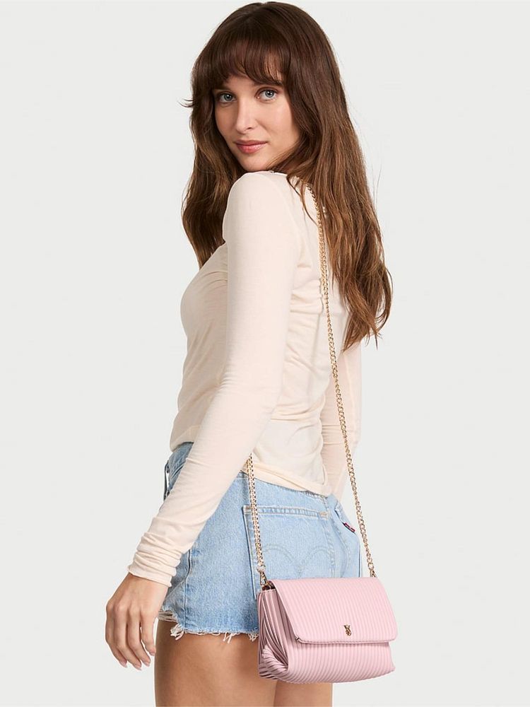 victoria's secret accessories Victoria's Secret Pink Pu Women Sling Bag-picture-13