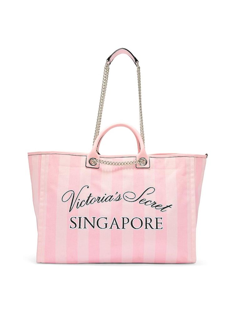 Victoria's Secret Pink Cotton Women Tote Bag-image-20