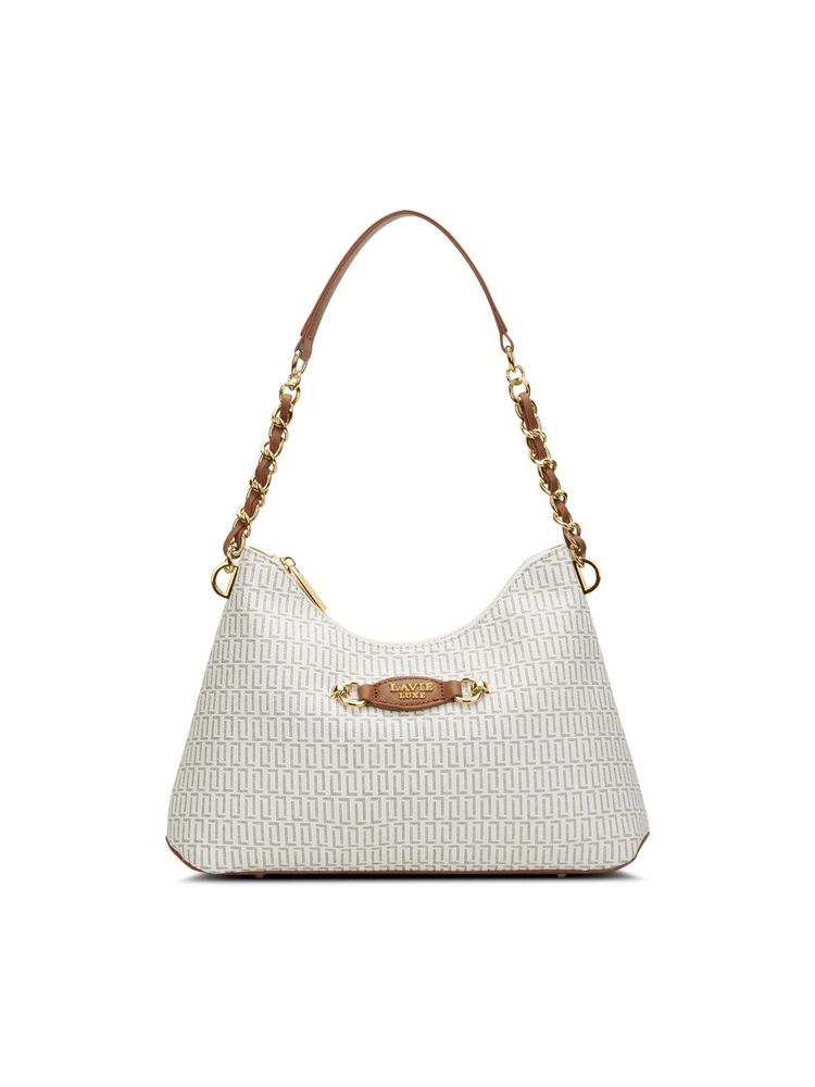 Lavie Luxe Off White Synthetic Leather Women Hobo Bag-picture-21