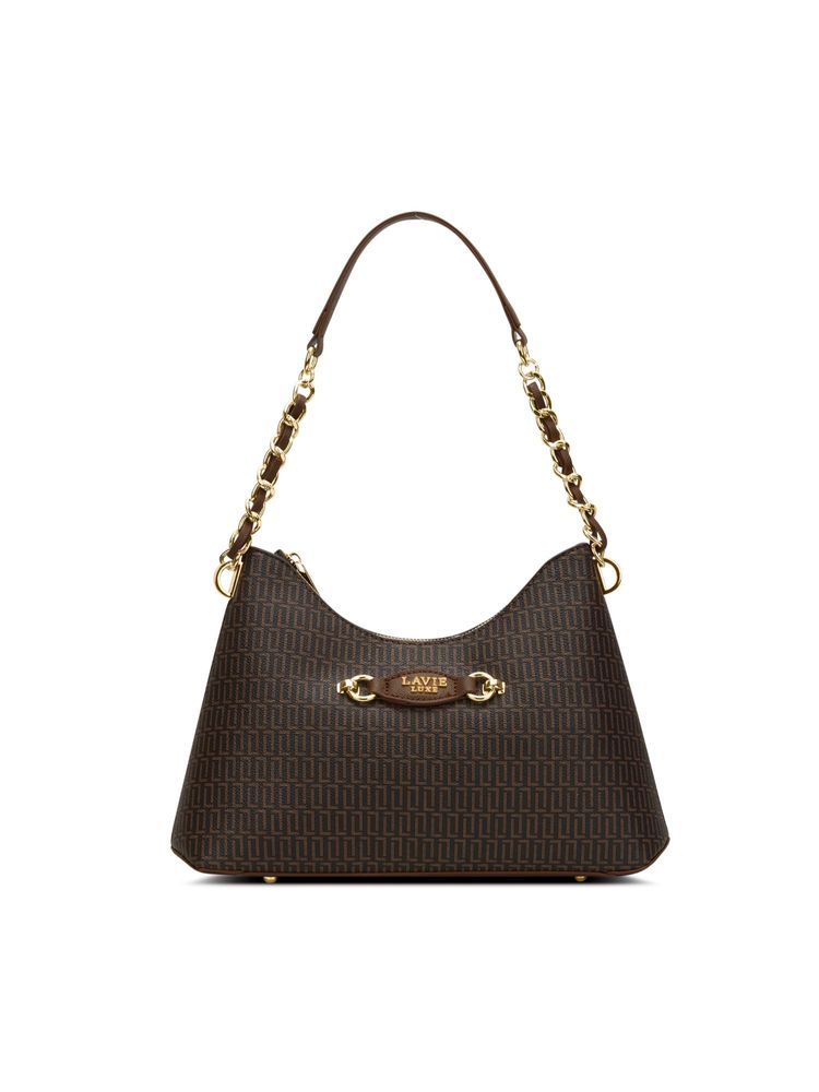 Lavie Luxe Brown Synthetic Leather Women Hobo Bag-picture-26