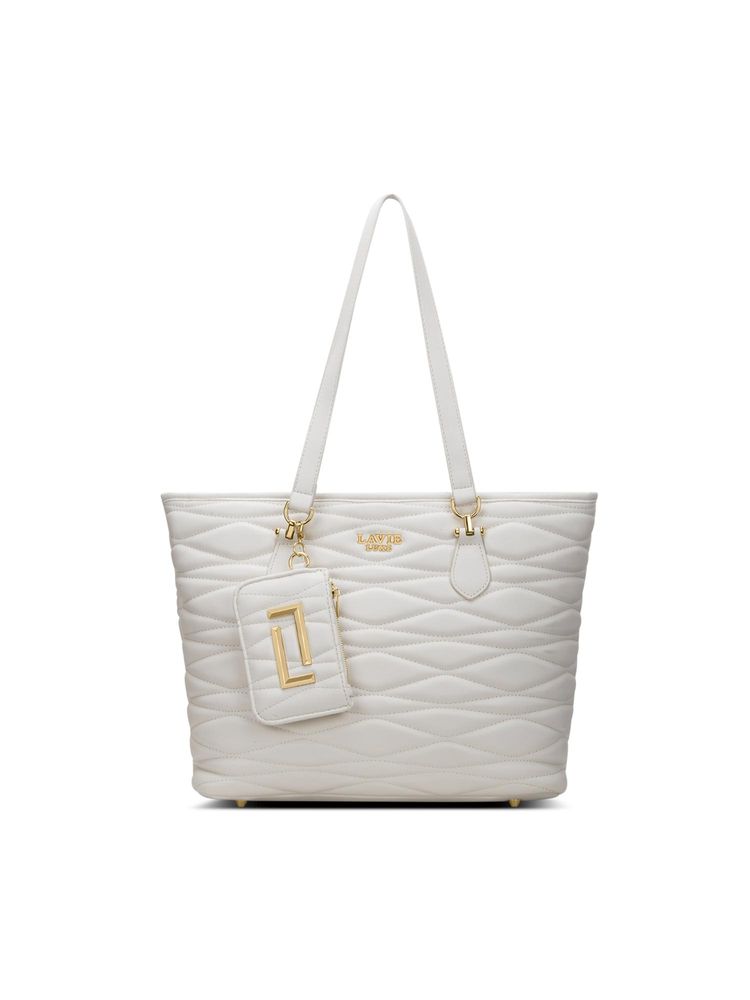 Lavie Luxe Women's Sherry 14 Inch Laptop Handbag (Off White)-picture-39