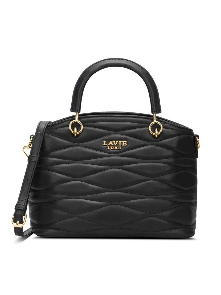 Lavie Luxe Women's Babel Satchel Handbag (Black)-picture-15