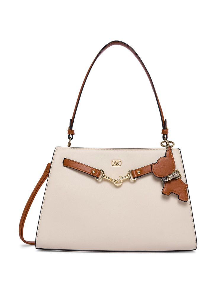 Akiki London Beige Vegan Leather Women Hobo Bag-image-48