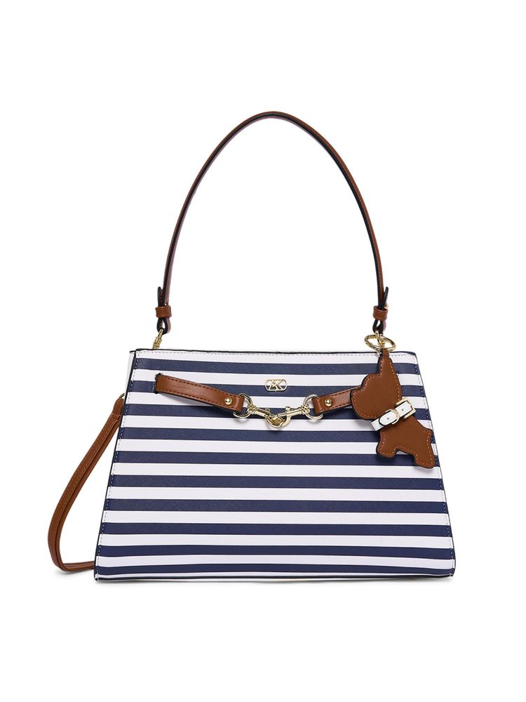 Akiki London Blue Vegan Leather Women Hobo Bag-image-24