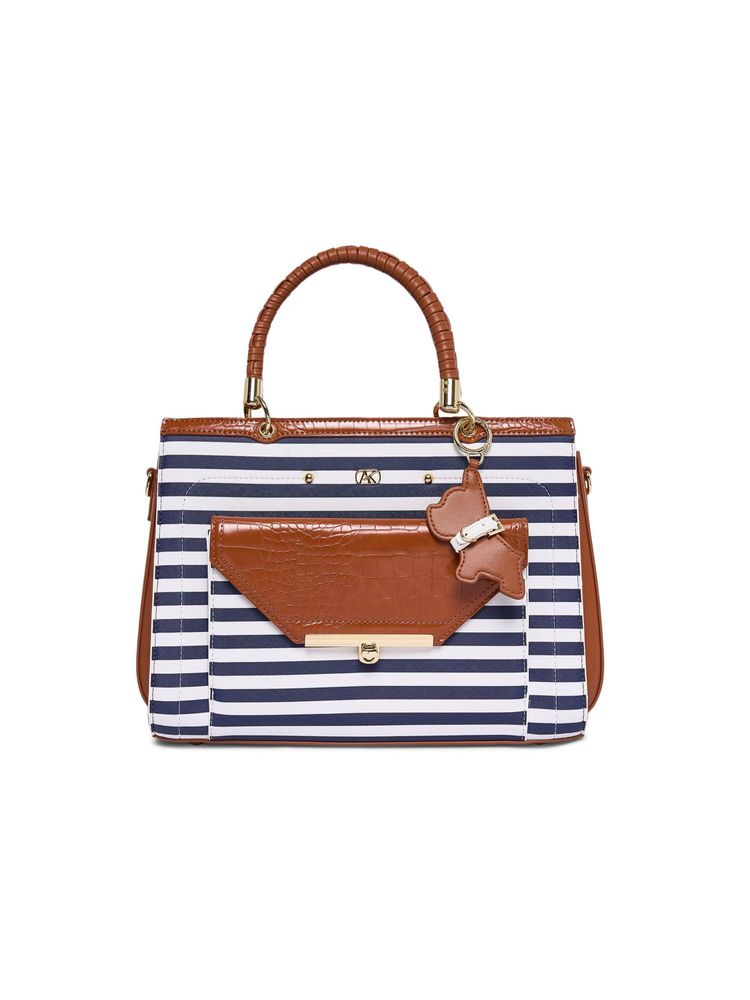 Akiki London Blue Vegan Leather Women Satchel Bag-image-28