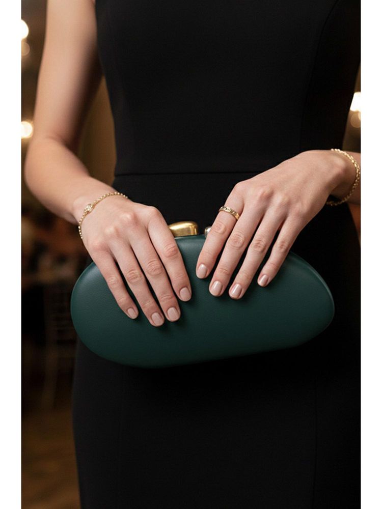 MINI WESST Green Leather Women Clutch-picture-33