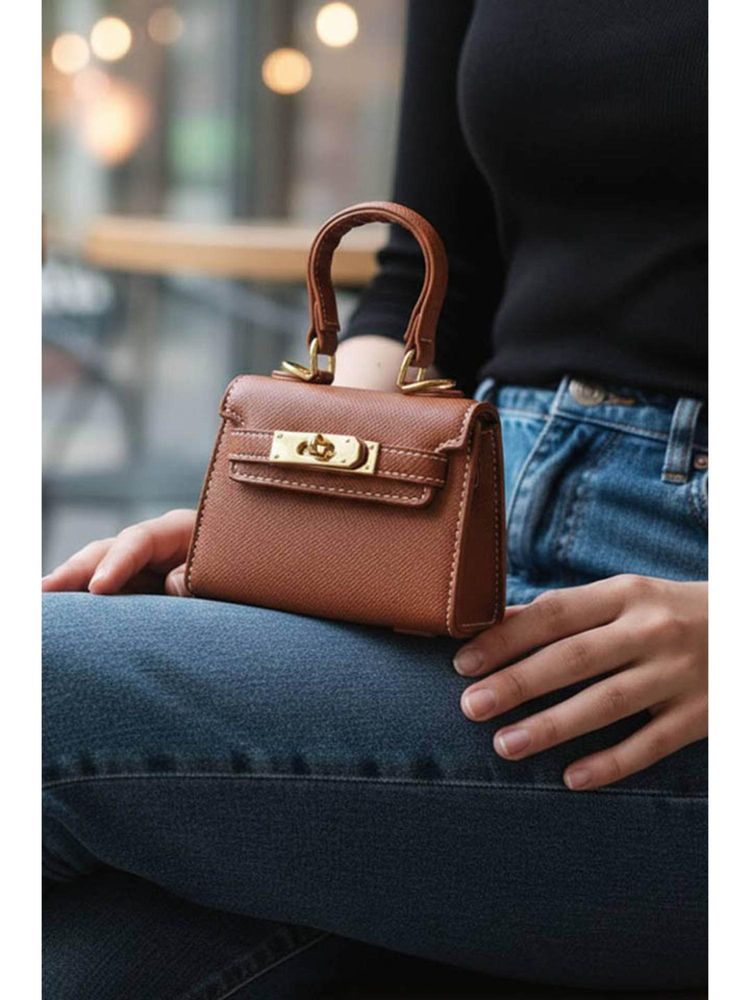 MINI WESST Brown Leather Women Handbag-picture-14