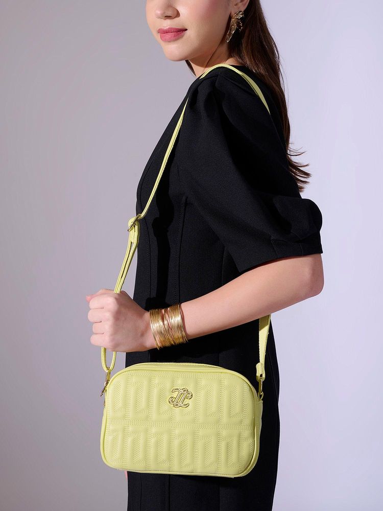 Lavie Signature Yellow Synthetic Leather Women Sling Bag-picture-23
