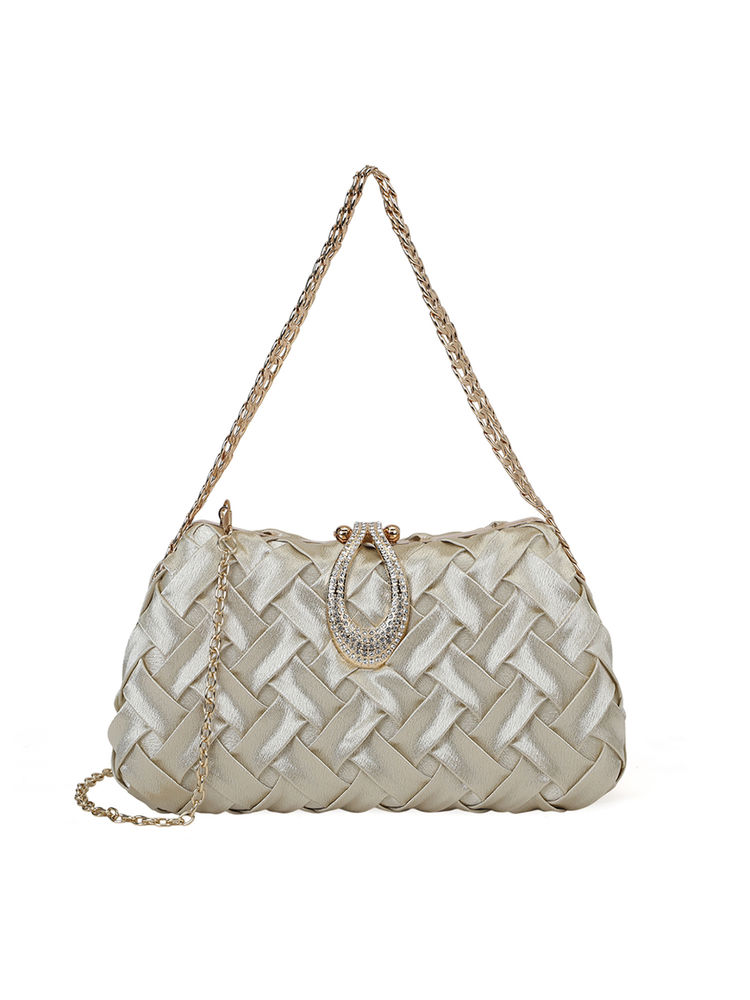 Akiki London Women Sutton Small Flap Clutch Gold (S)-image-19
