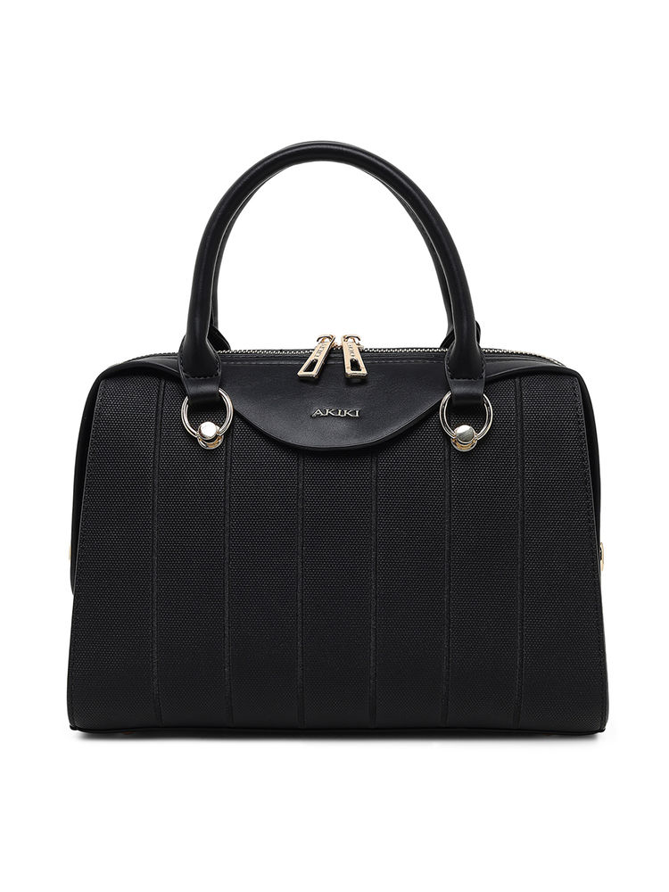 Akiki London Women Elizabeth Medium Satchel Black (M)-image-22