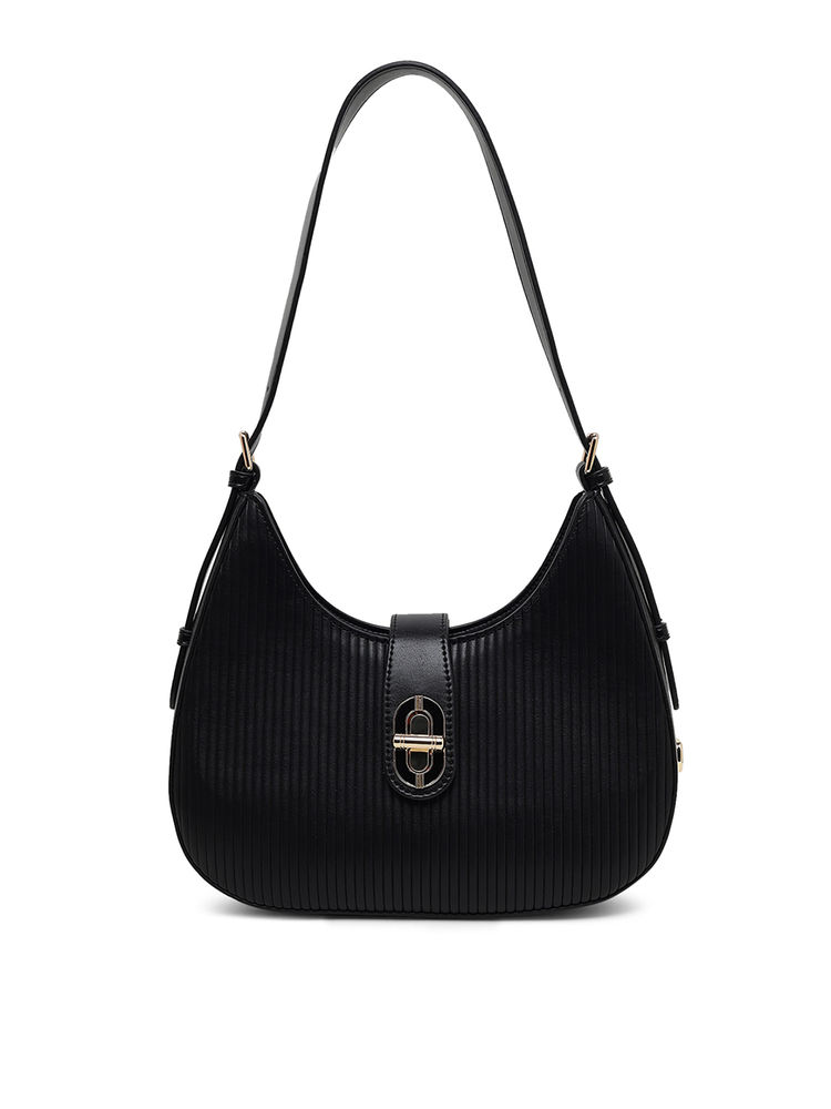 Akiki London Women Greenwich Flap Small Shoulder Bag Black (S)-image-19