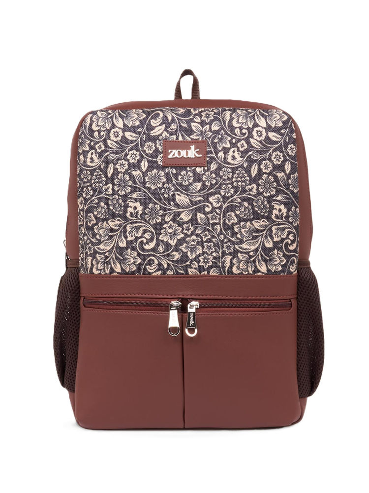 Zouk Flomotif Office Backpack Brown (L)-picture-14