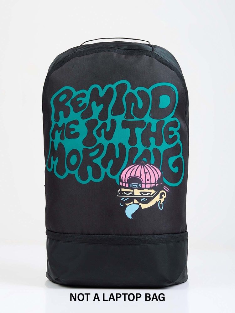 Bewakoof Unisex Unisex Black Remind Me Printed Backpack-picture-27