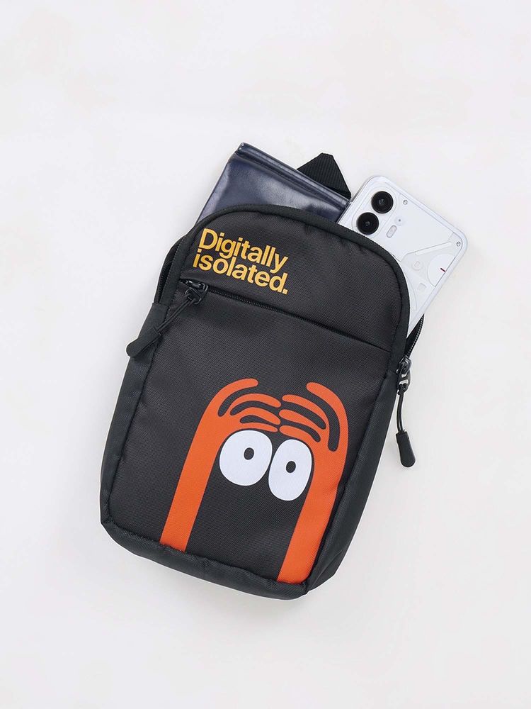 Bewakoof Unisex Unisex Black Digitally Isolated Printed Sling Bag-picture-18