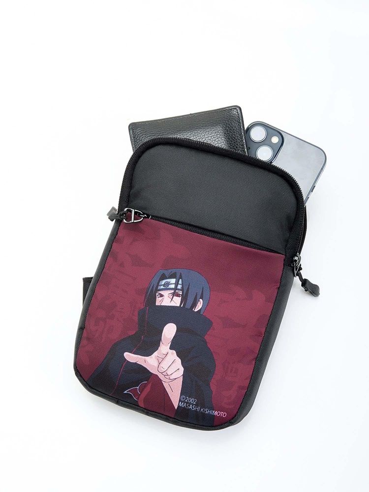 Bewakoof Unisex Unisex Maroon Akatsuki Printed Sling Bag-picture-16