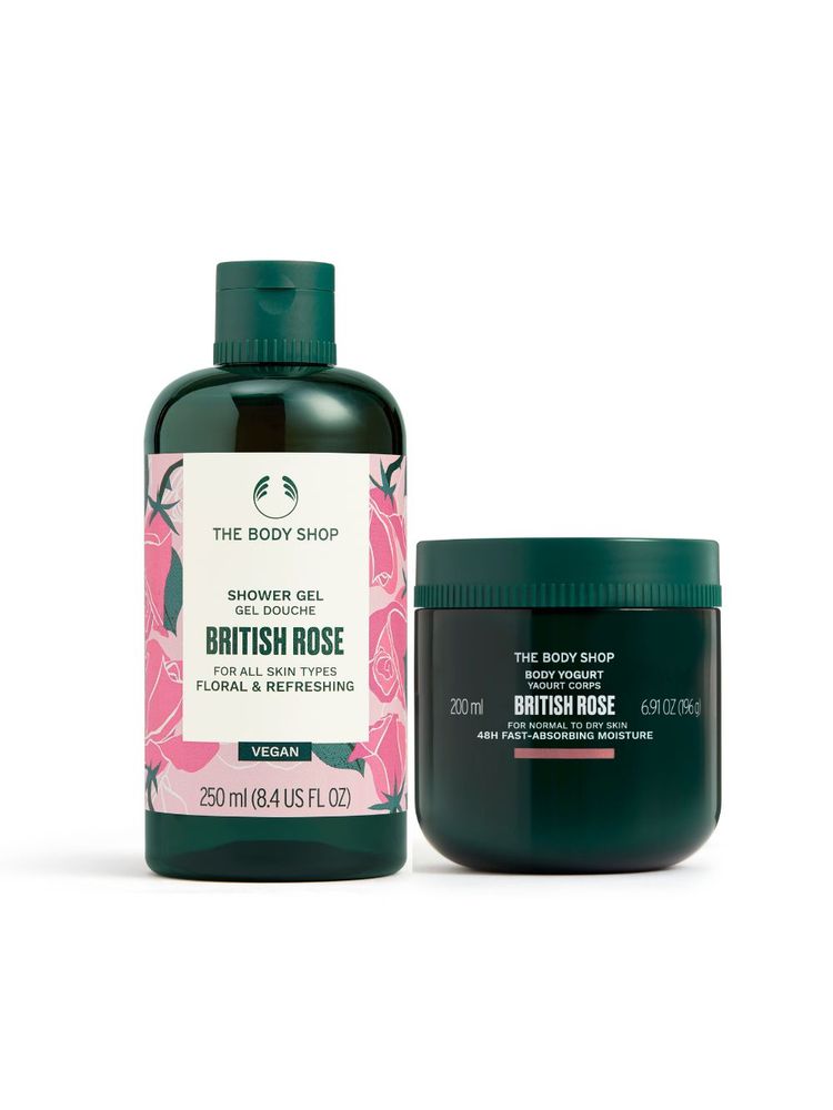 The Body Shop British Rose Shower Gel & Body Yogurt Combo-picture-25