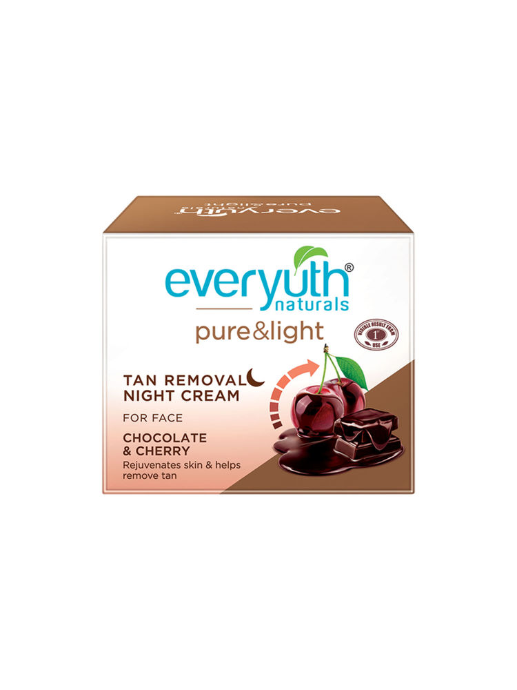 Everyuth Naturals Tan Removal Night Cream for Face - Chocolate & Cherry-image-10