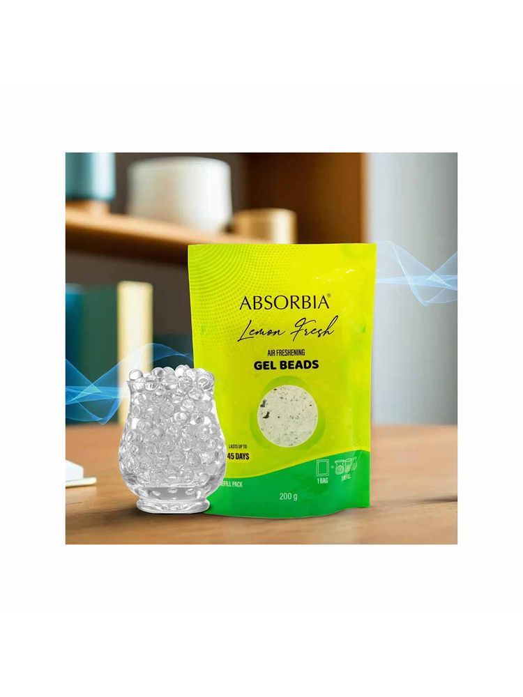 Absorbia Lemon Fresh Gel Beads Air Freshener Refill