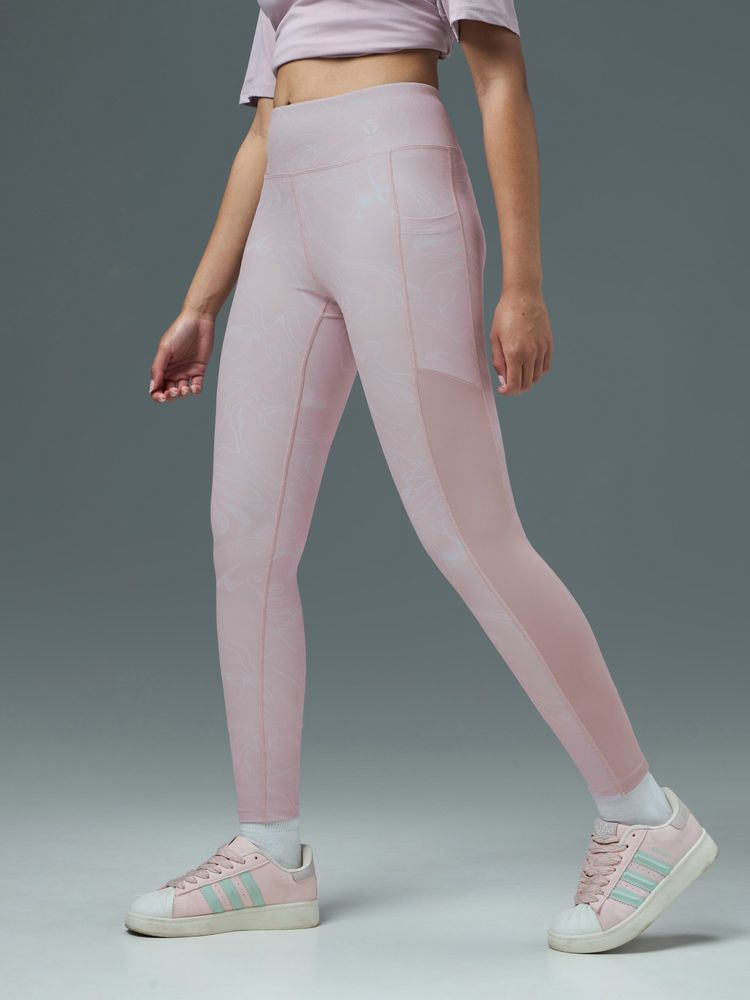 Technosport Pink Polyester Tights-image-47