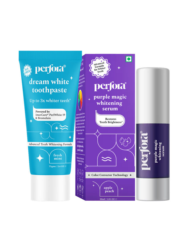 Perfora Purple Teeth Whitening Serum + Dream White Toothpaste Combo-picture-32