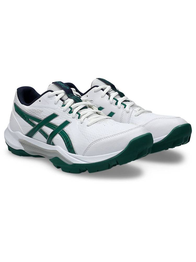 ASICS GEL-PEAKE 3 Unisex White & Green Cricket Shoes