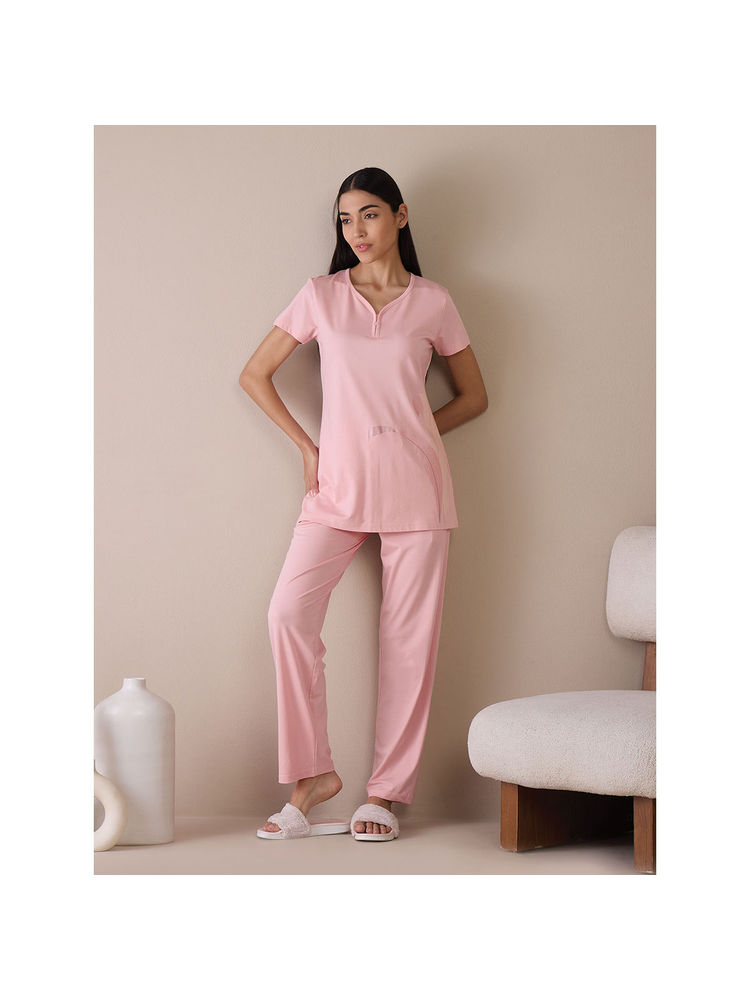 Sweet Dreams Women Solid Top with Pyjama (Set of 2)-picture-18