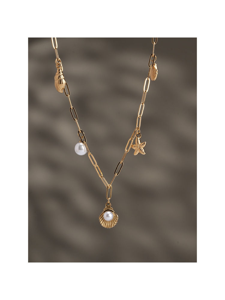 Palmonas Pearl Tides Necklace For Women's-image-15