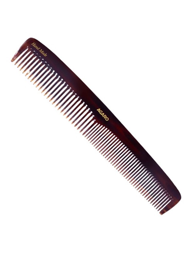 Agaro Hand Made Fine Tooth Comb Brown - Hair Grooming & Dressing Comb with Rounded Teeth-picture-17