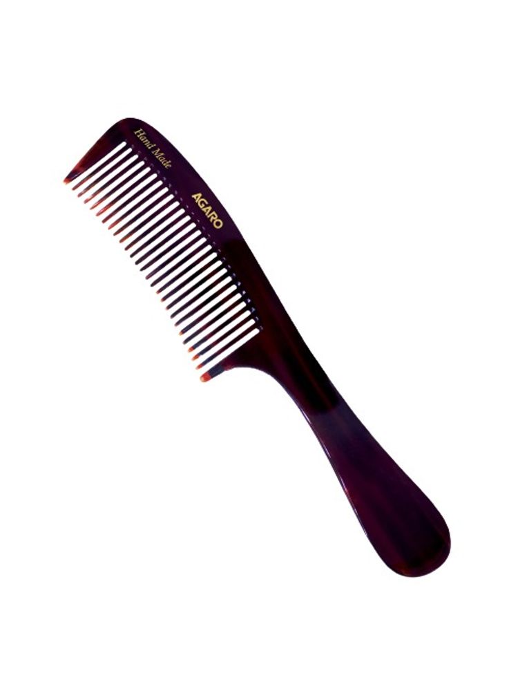 Agaro Hand Made Comb with Brown Handle-picture-16