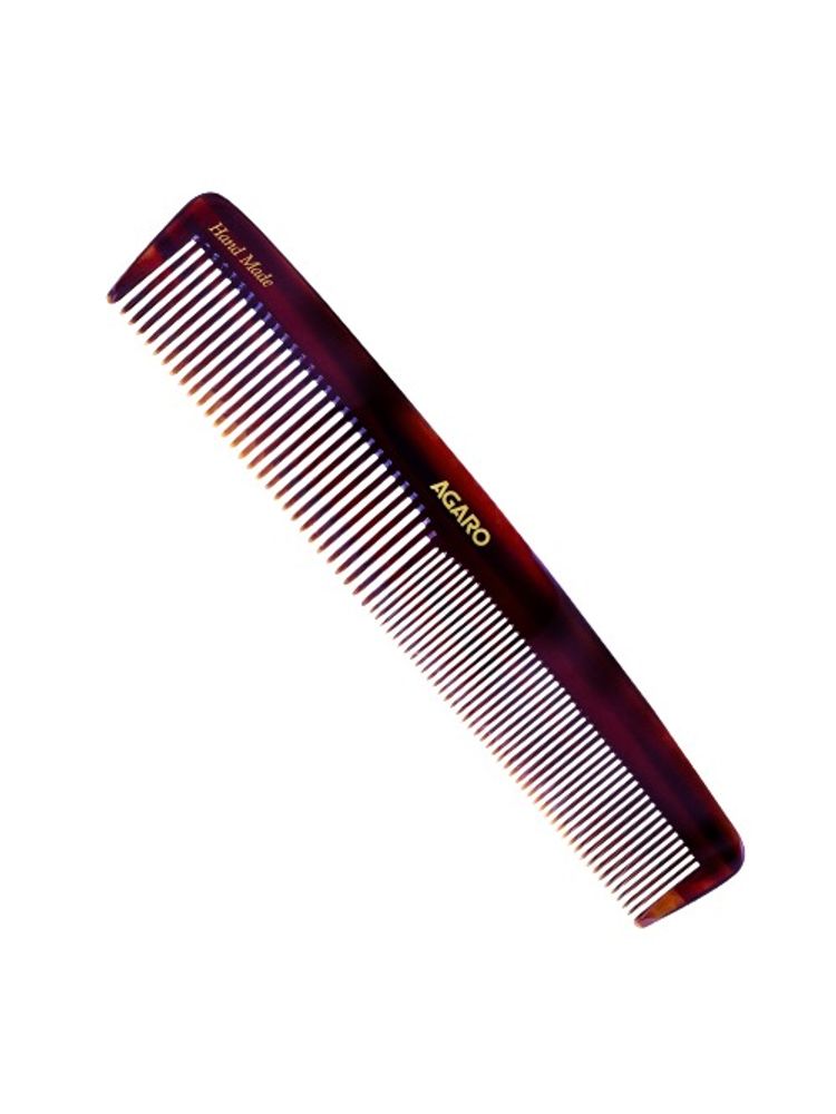 Agaro Hand Made Dressing Comb Wide & Thin Teeth Brown-image-32