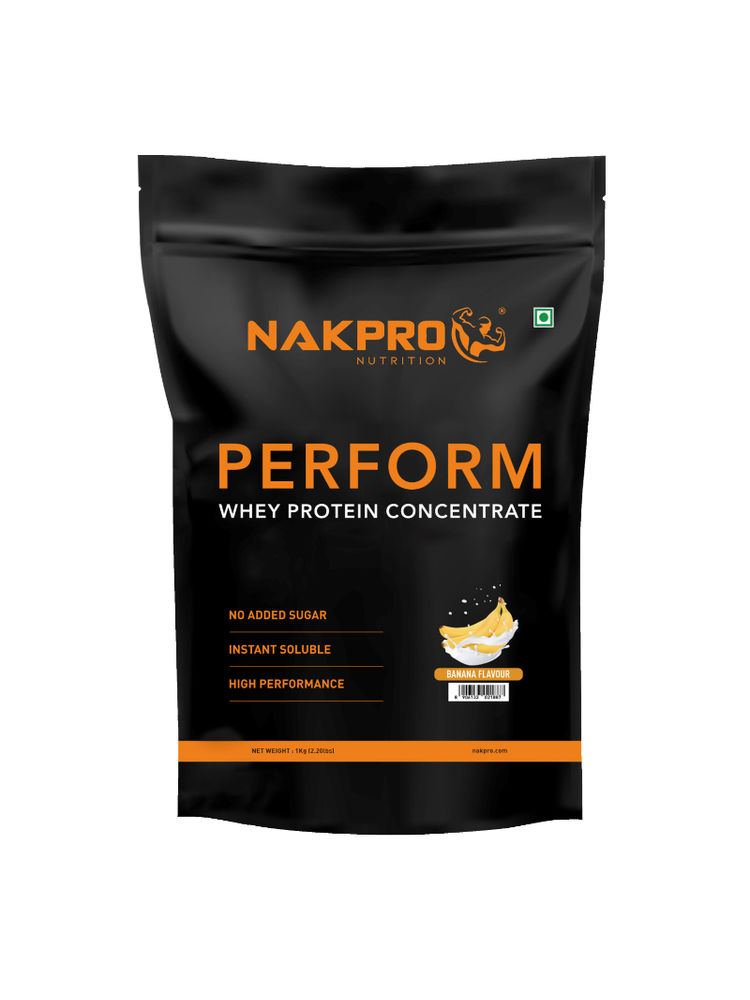 NAKPRO Perform Whey Protein Concentrate Supplement Powder - Banana Flavour-image-3