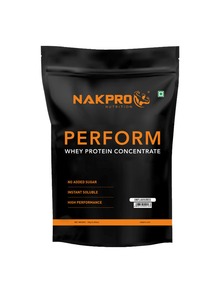NAKPRO Perform Raw Whey Protein Concentrate With Added Digestive Enzymes - Unflavoured