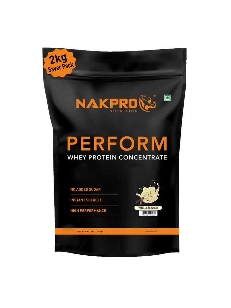 NAKPRO Perform Whey Protein Concentrate Supplement Powder - Vanilla Flavour-image-5