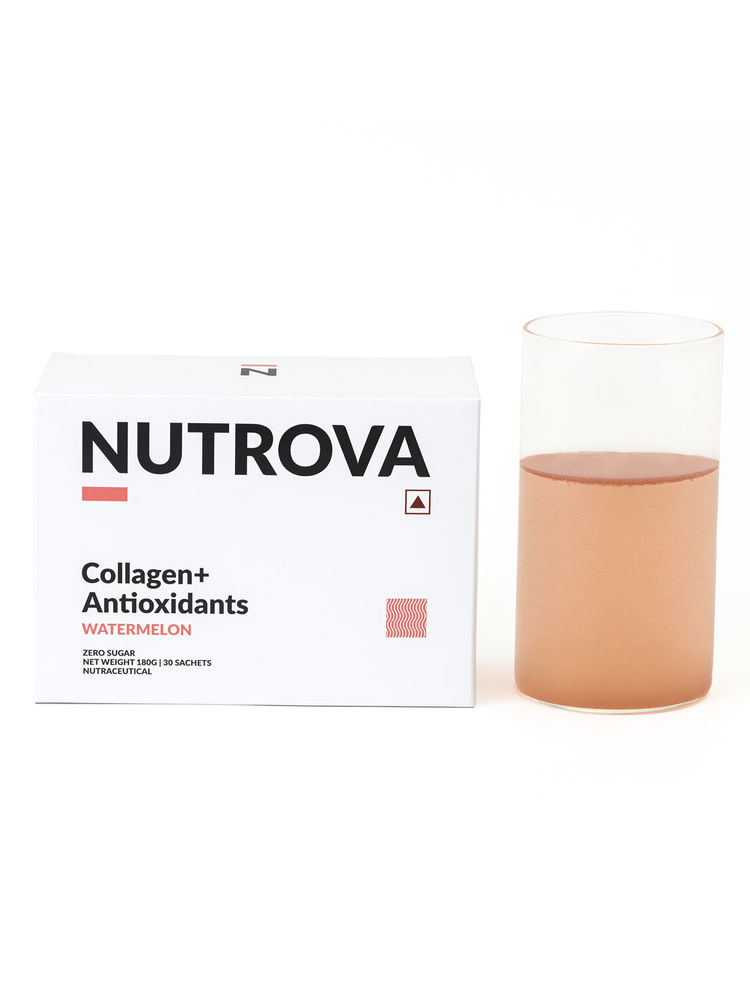 Nutrova Collagen+Antioxidants Zero Sugar Powder - Watermelon