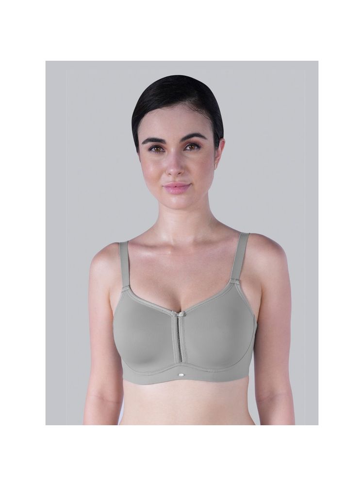 SOIE Womens Non Padded Non Wired Full Coverage Minimiser Bra Grey-picture-22