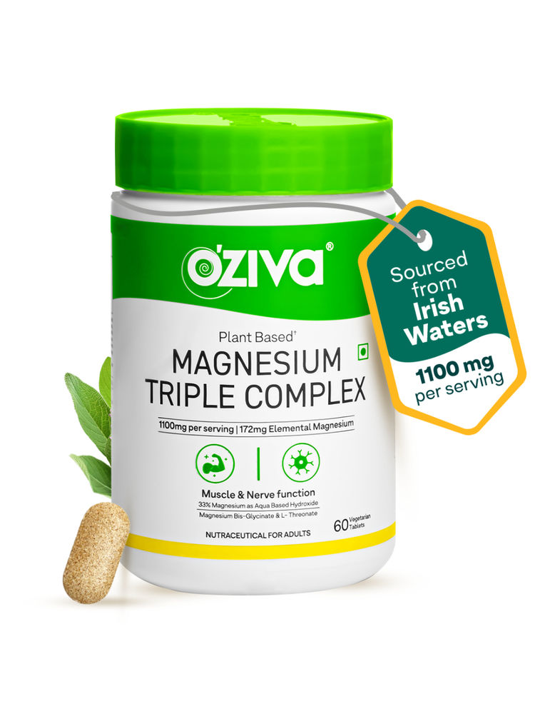 OZiva Magnesium Triple Complex With Aquamin Mg, Magnesium Bisglycinate Tablets-picture-11