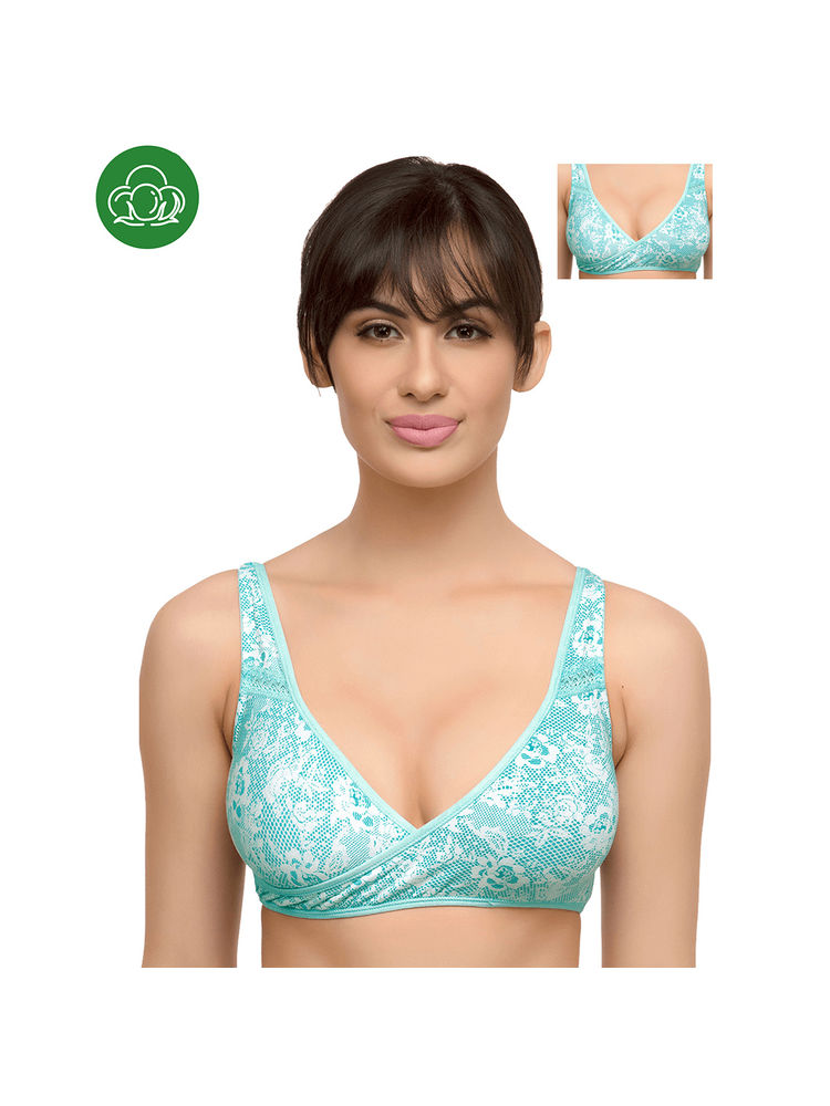 Inner Sense Organic Antimicrobial Sleeping/Feeding Bra Pack Of 2 - Blue-picture-11