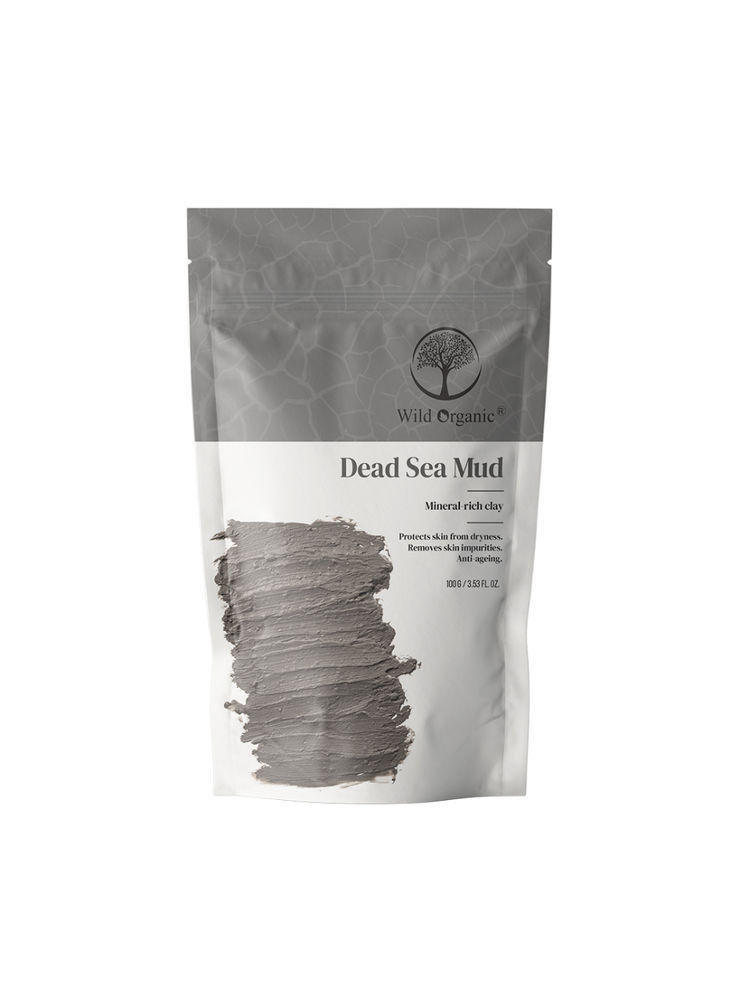 Wild Organic Dead Sea Mud Mineral-Rich Clay Powder